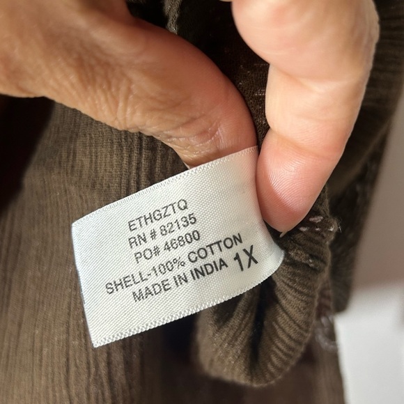 Fresh Produce Brown Floral Tunic Top - Picture 8 of 12